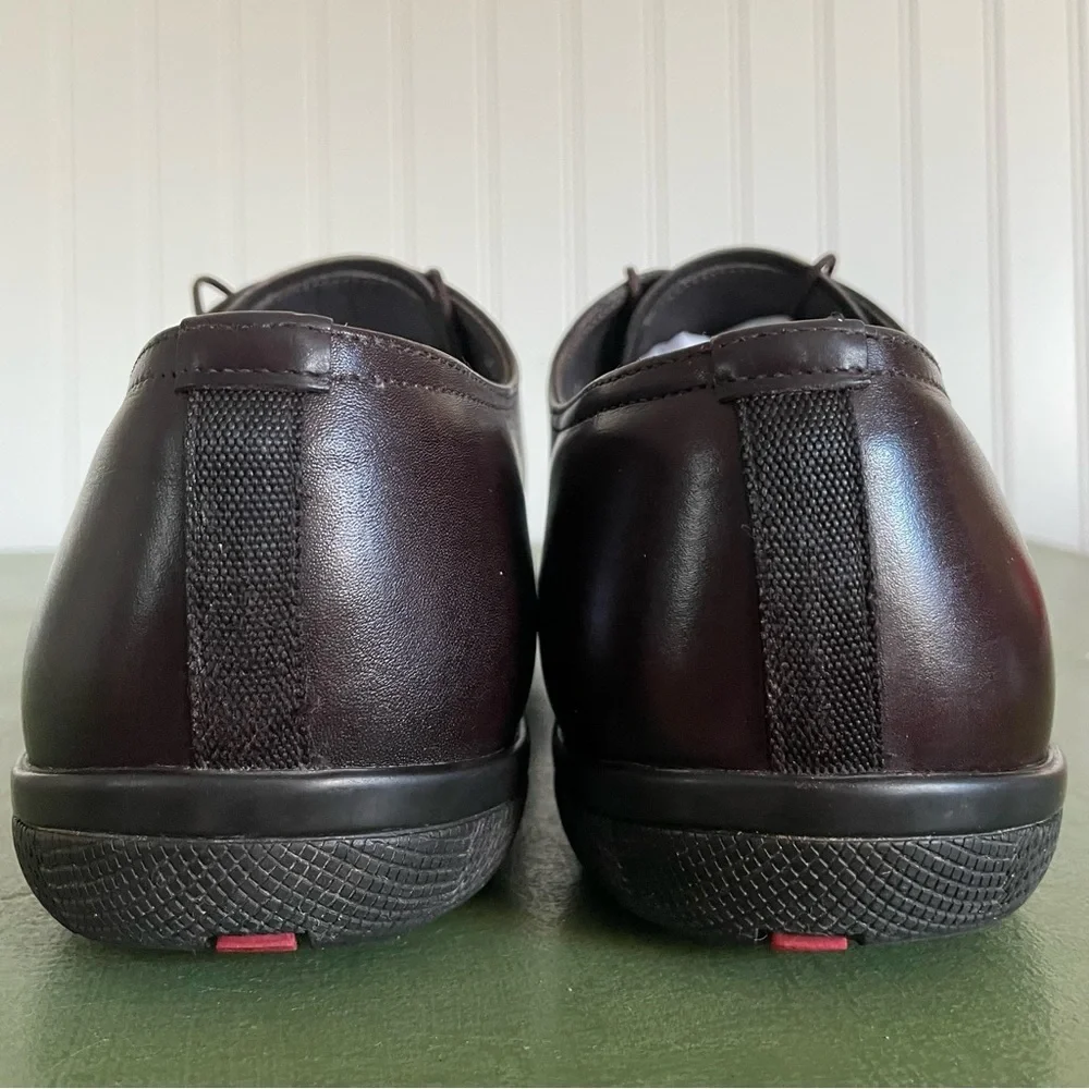 Prada Men's Casual Moc-Sewn Oxfords in Chocolate Brown *Italy*